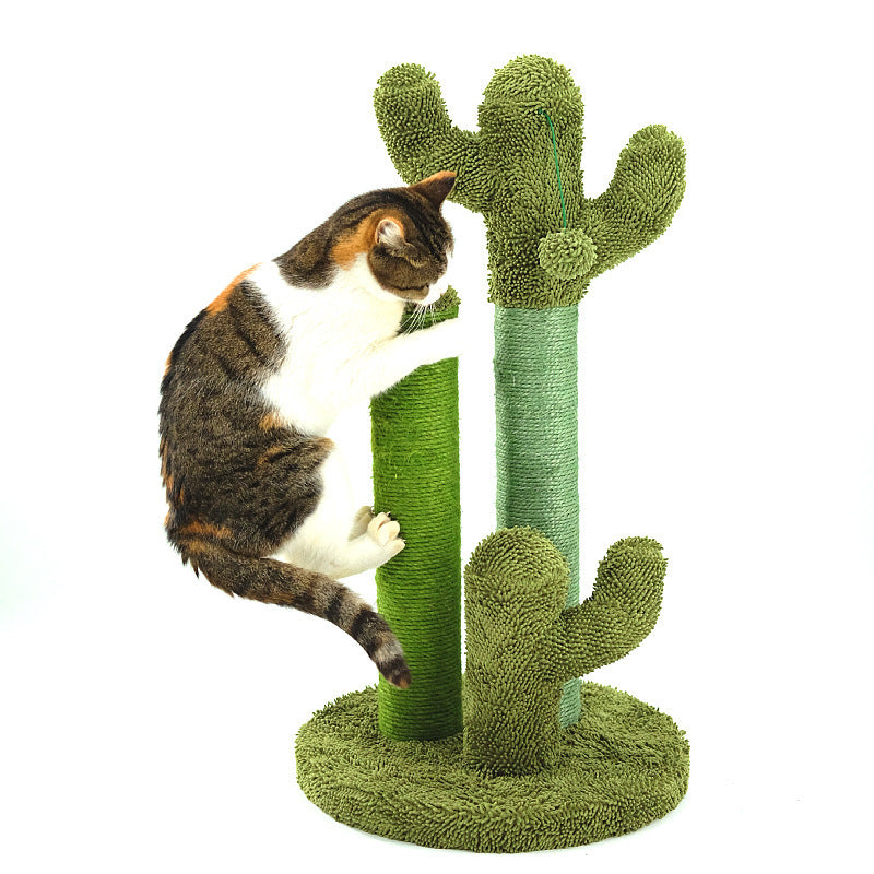 Rascador para gato con forma de cactus