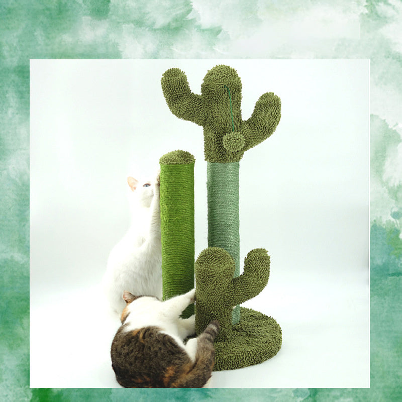 Rascador para gato con forma de cactus