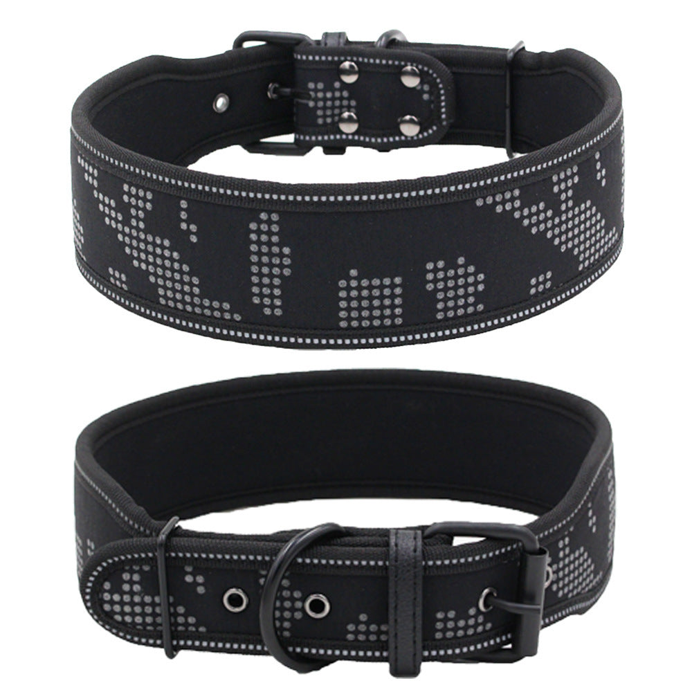 Collar de nailon reflectante para perro